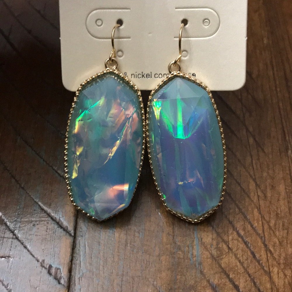 Baby blue earring